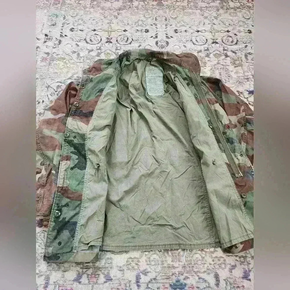 Field Mens Jacket Ready To Wear Coat Zip Hide Away Hoodie, sz MD - Picture 10 of 16